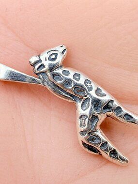Kabana Marked Sterling Silver Animalier Giraffe Motif Pendant